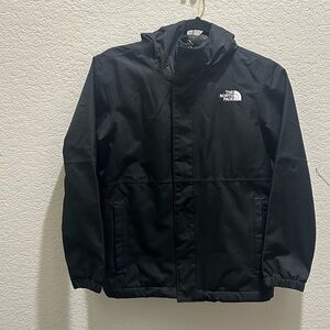 The North Face Kids Black Hooded Rain Jacket